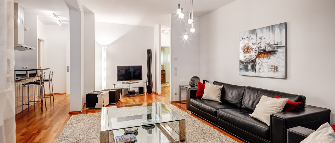 квартира München Schwabing-Nord (zw. Leopoldstraße & Englischen Garten) 02 жилое пространство 6300