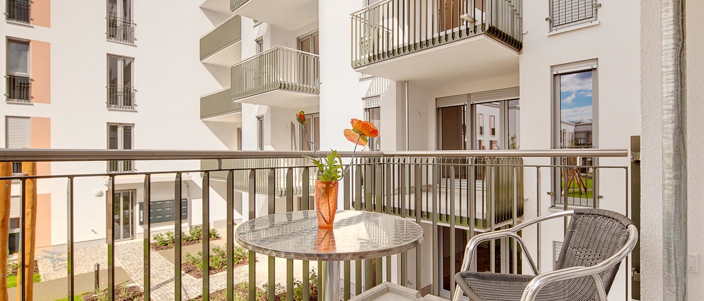 квартира München Schwabing-Nord (zw. Belgrad- & Leopoldstraße) 01 балкон 6335