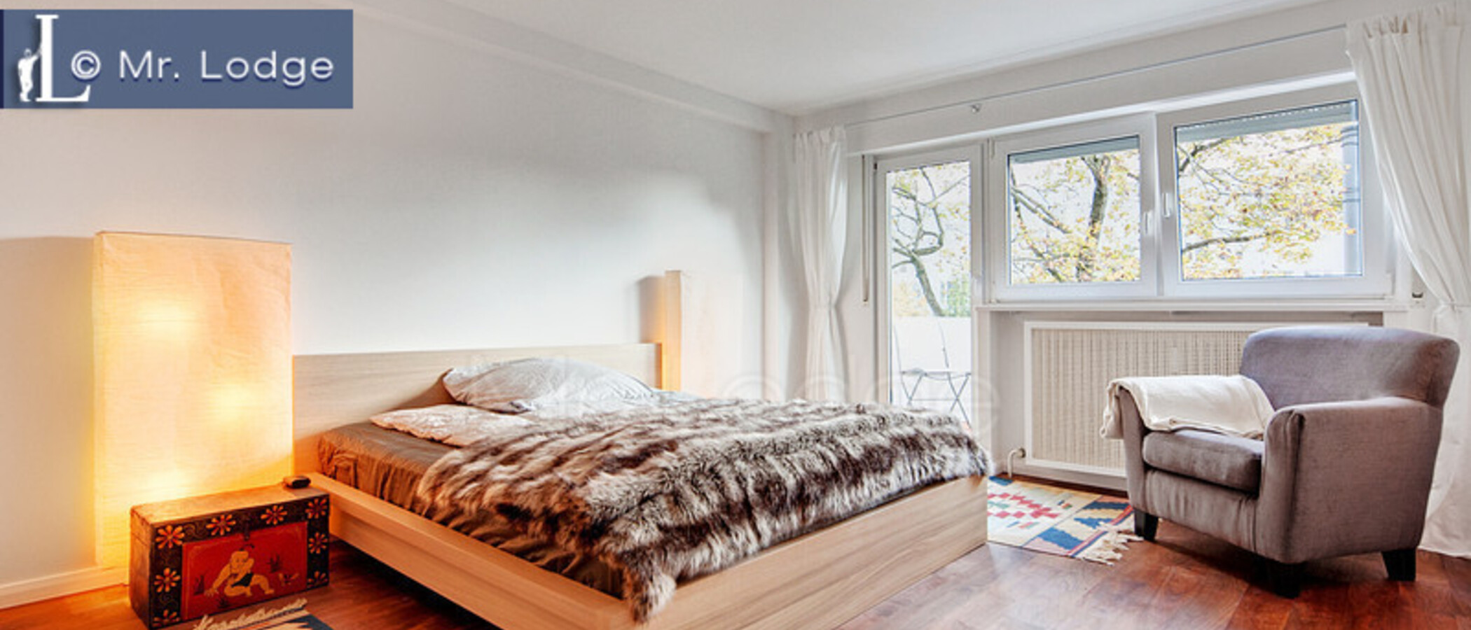 мансардная квартира München Neuhausen 01 спальная 6439