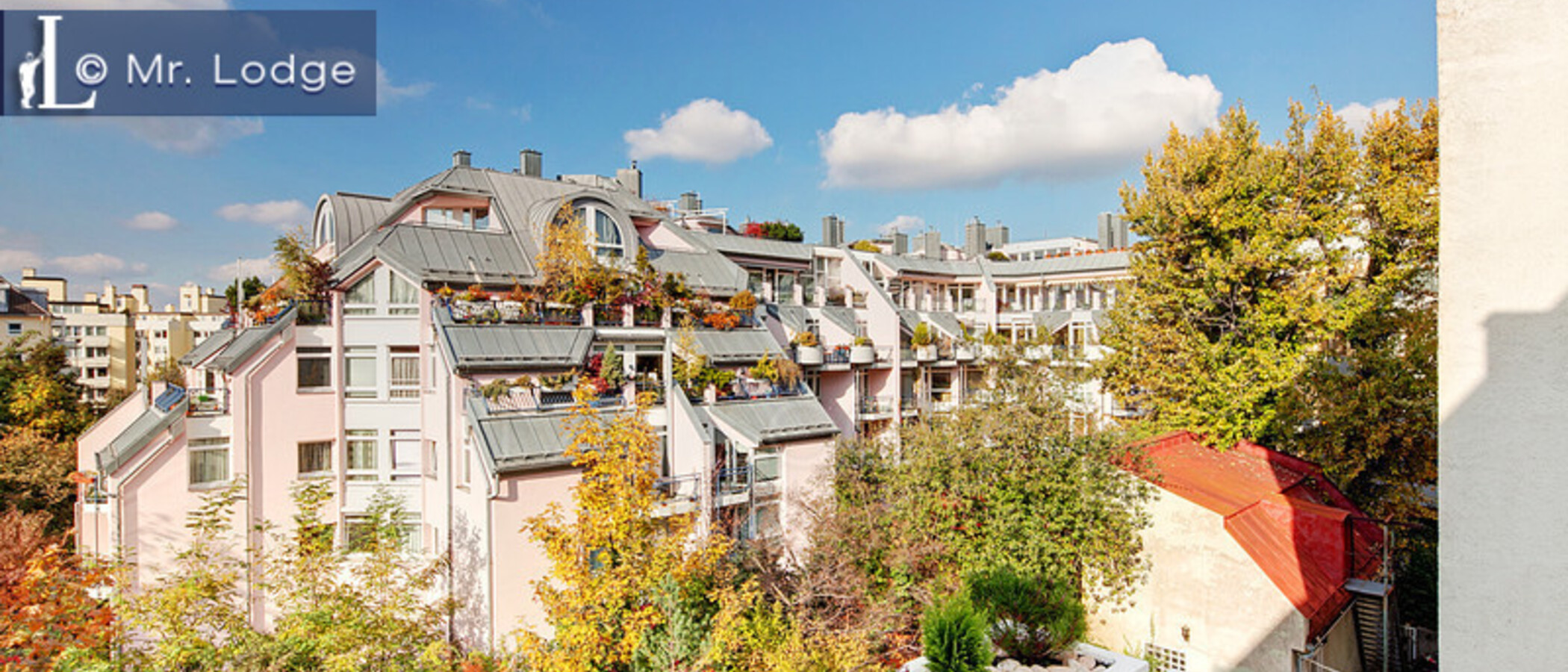 мансардная квартира München Neuhausen 01 вид из окна 6439