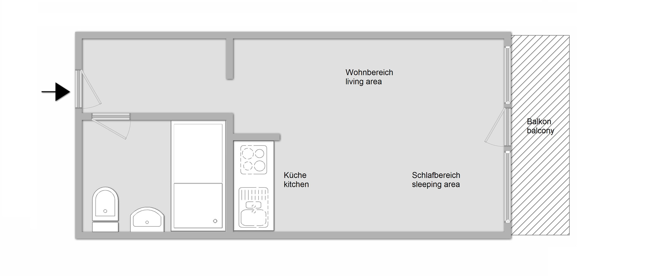 квартира München Schwabing-West 01 план этажа 6455