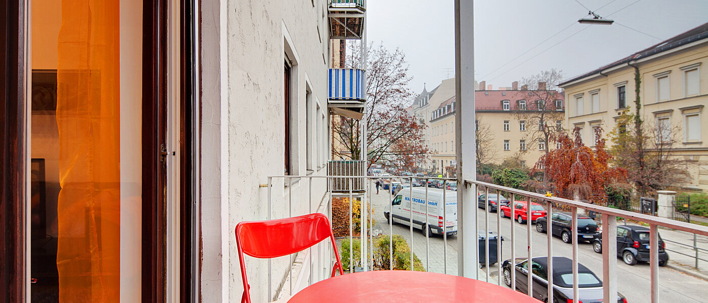 квартира München Schwabing (links der Leopoldstraße) 03 балкон 6480