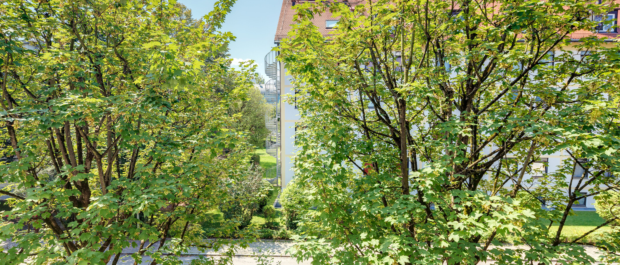 квартира München Obersendling 01 вид из окна 6506