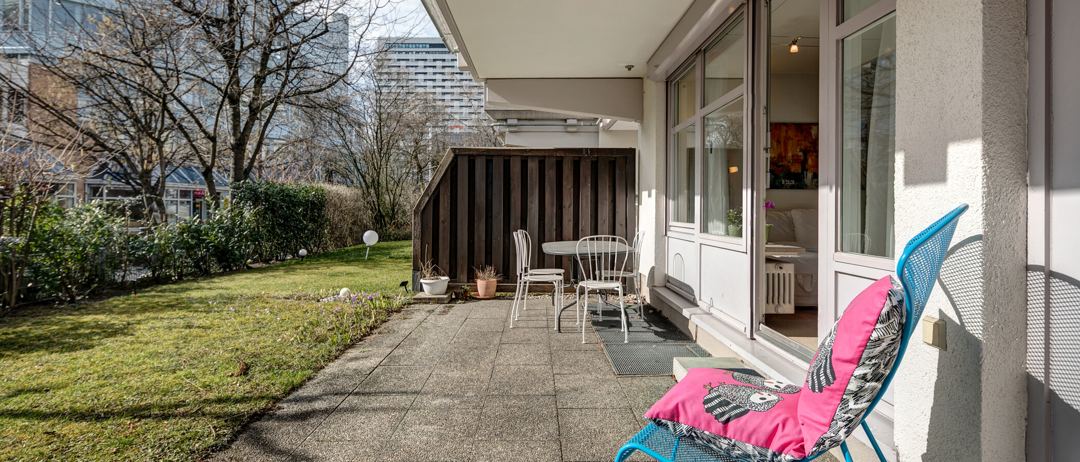 квартира München Arabellapark 02 терраса 6561