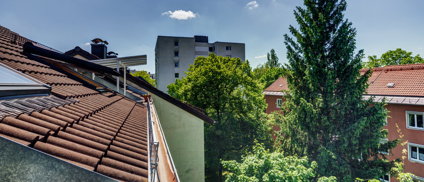 мансардная квартира München Giesing 01 вид из окна 6583