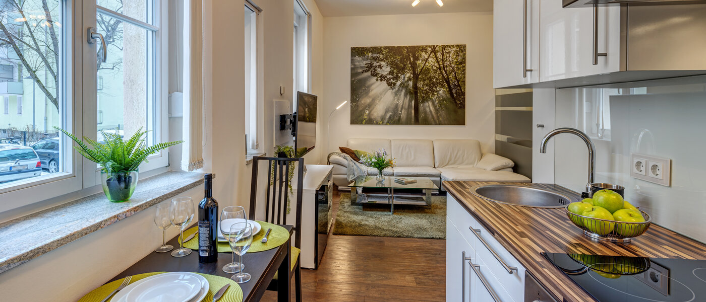 квартира München Neuhausen 03 кухня 6646