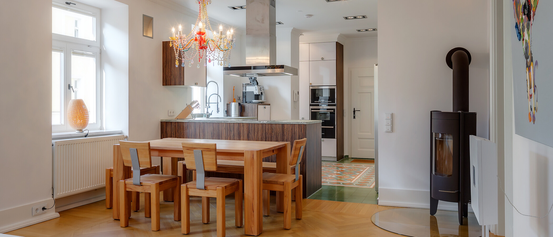 квартира München Ludwigsvorstadt 01 столовая 6674