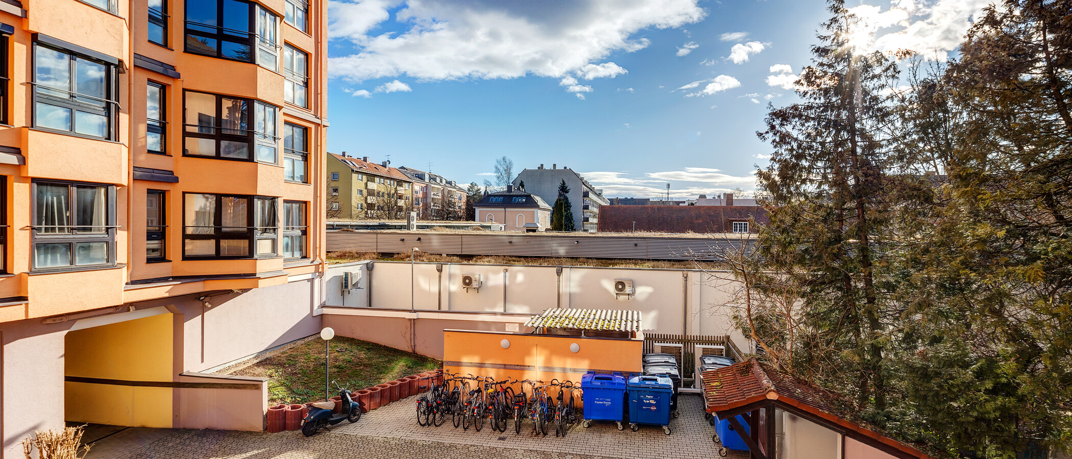 квартира München Milbertshofen 01 вид из окна 6735