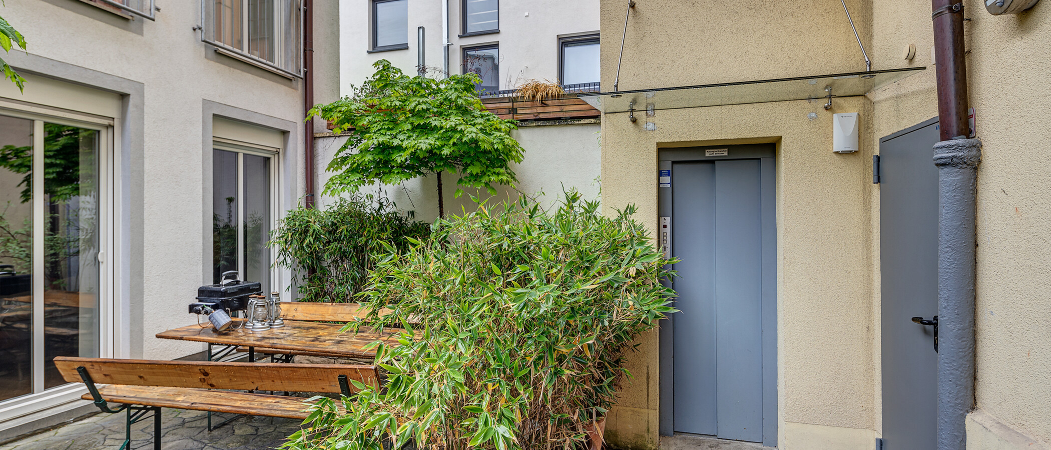 квартира München Lehel 01 внутренний двор  6859