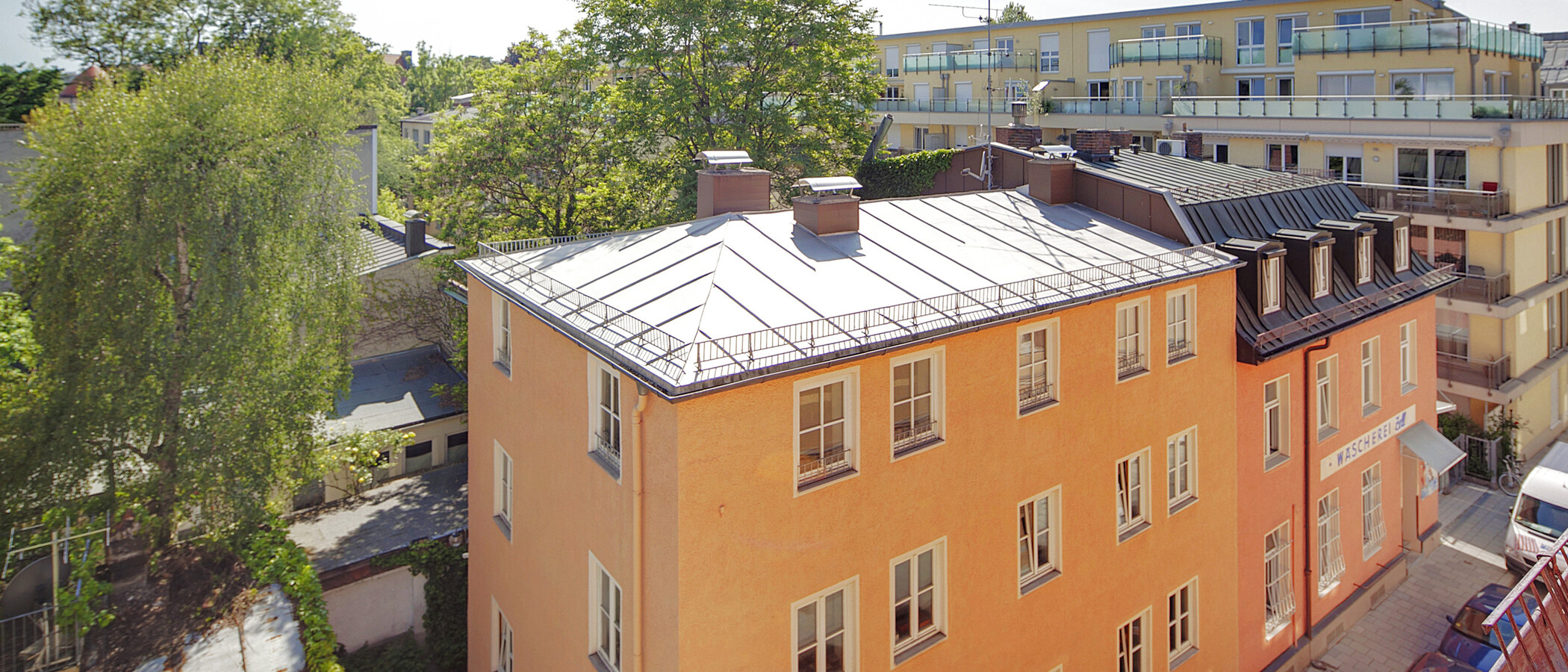 двухэтажная квартира München Schwabing (rechts der Leopoldstraße) 03 вид из окна 6884
