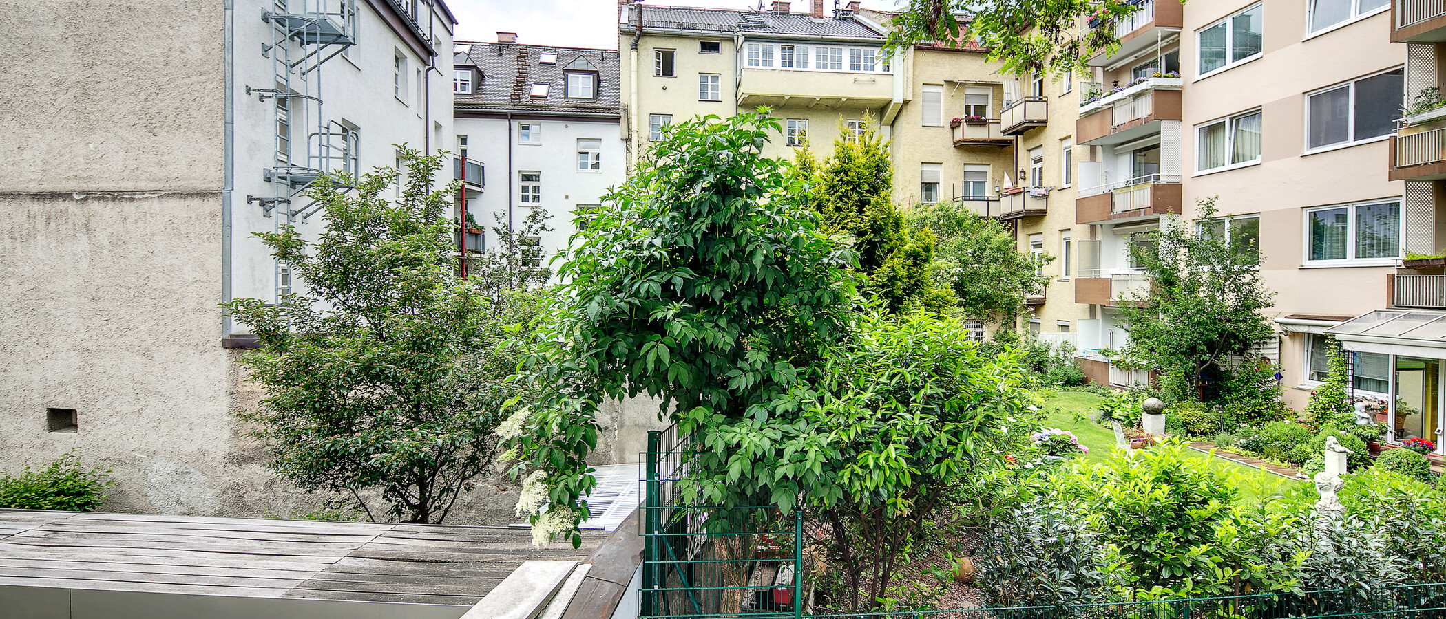 квартира München Schwabing-Nord (zw. Belgrad- & Leopoldstraße) 03 вид из окна 6907