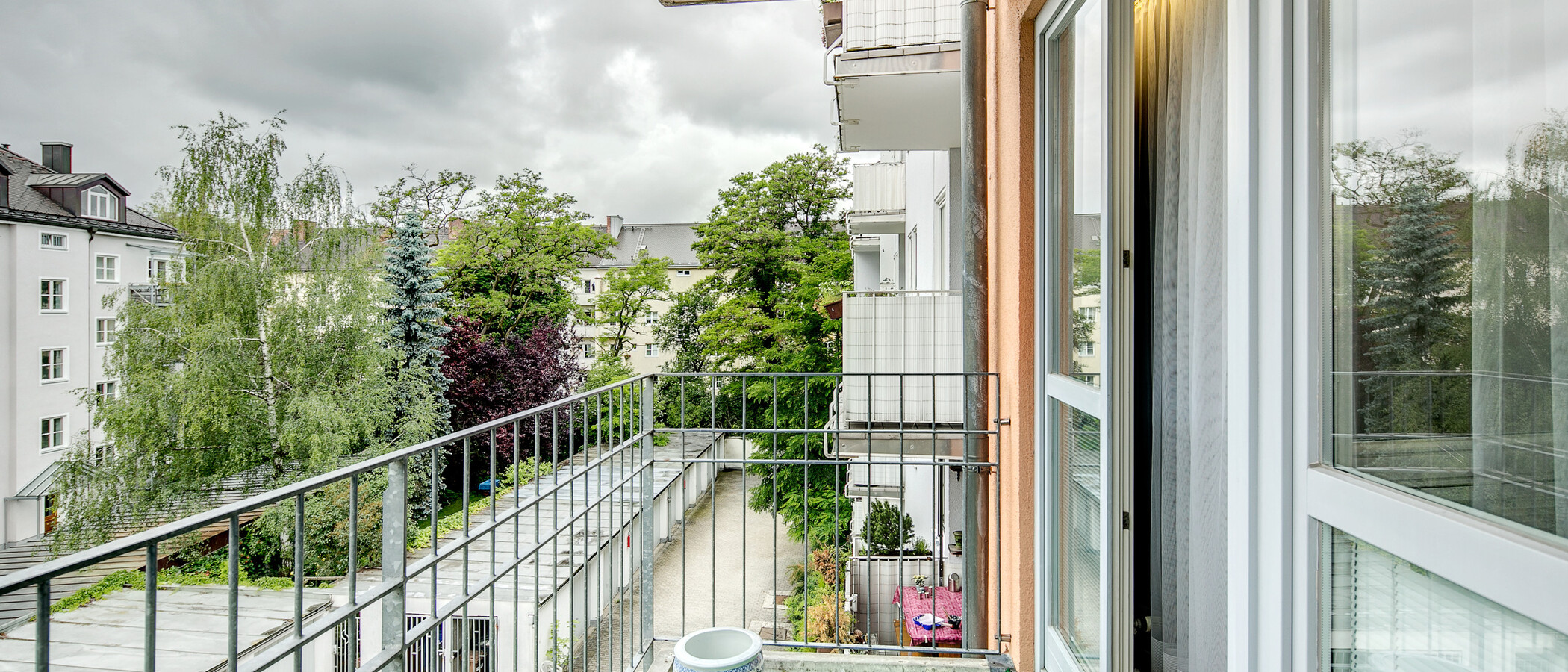 квартира München Schwabing-Nord (zw. Belgrad- & Leopoldstraße) 03 балкон 6928