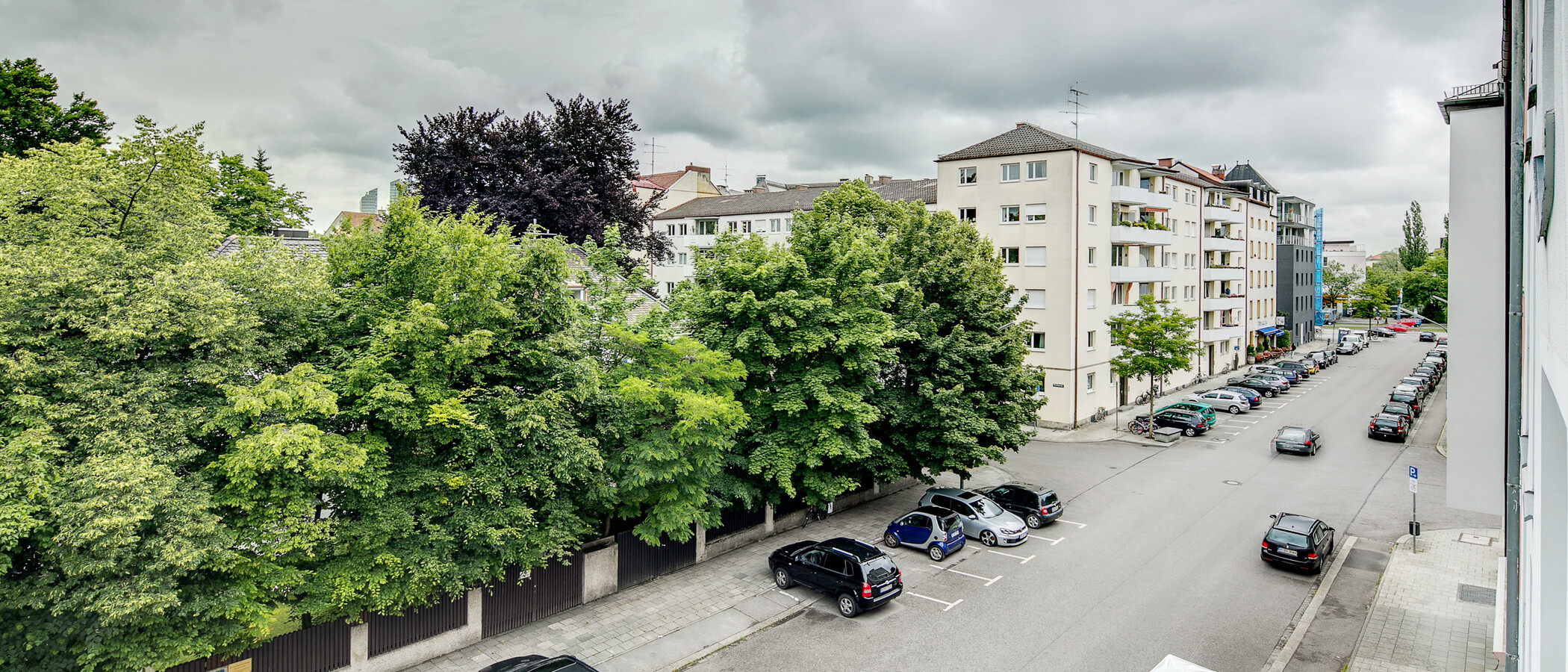 квартира München Schwabing-Nord (zw. Belgrad- & Leopoldstraße) 02 вид из окна 6928