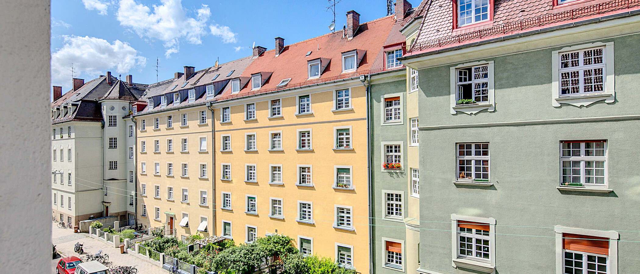 квартира München Schwabing 01 вид из окна 7034