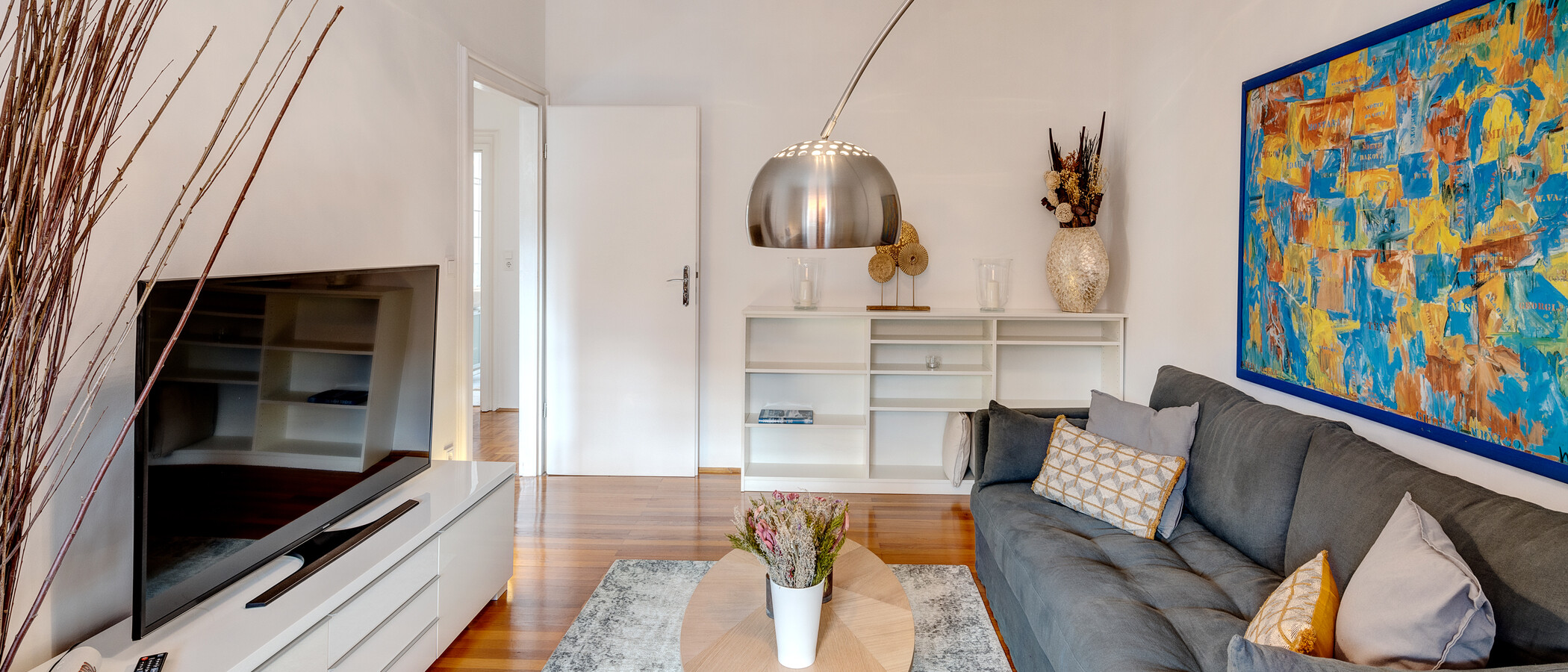квартира München Schwabing 03 гостиная 7034