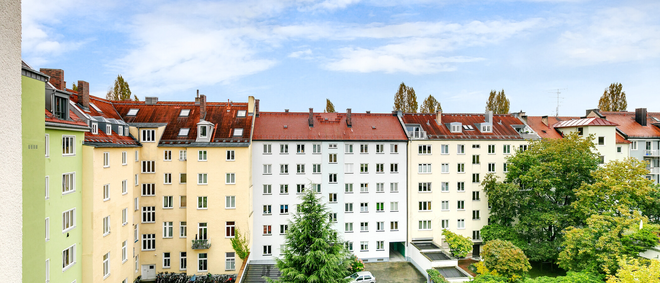 квартира München Schwabing 01 вид из окна 710