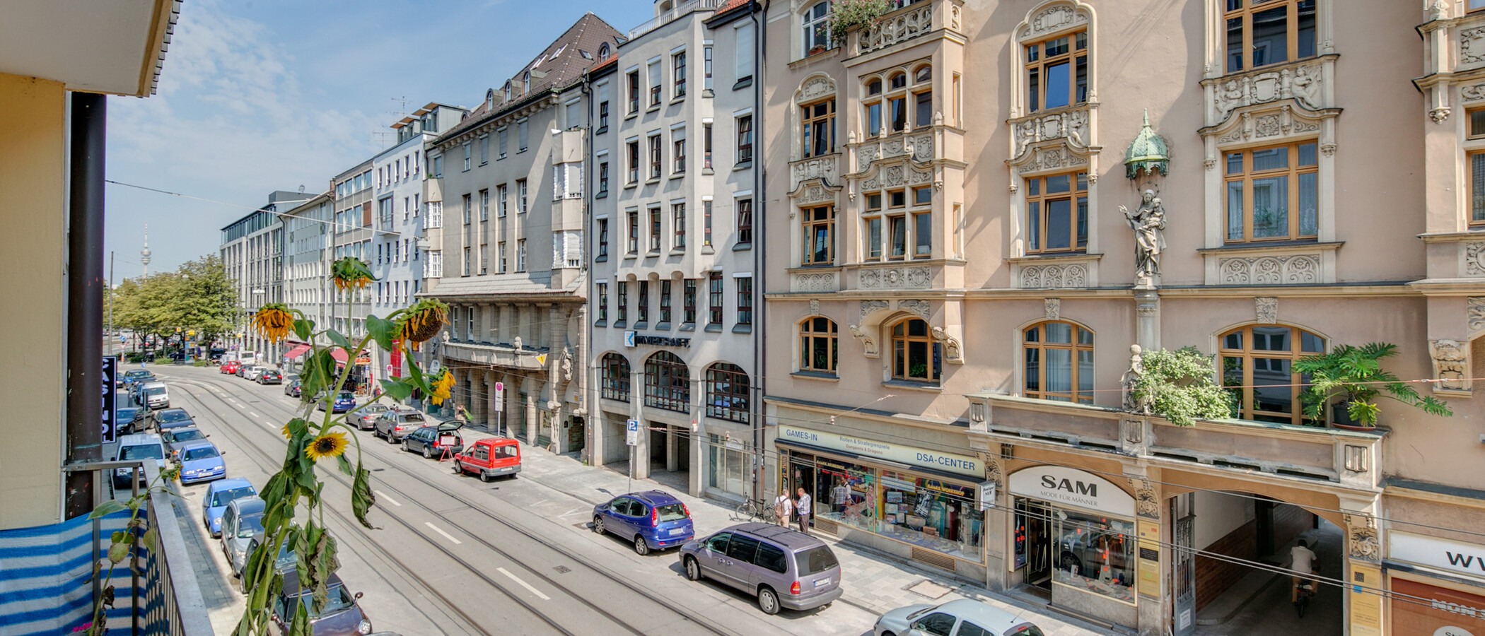 квартира München Maxvorstadt - Westen 01 вид из окна 7187