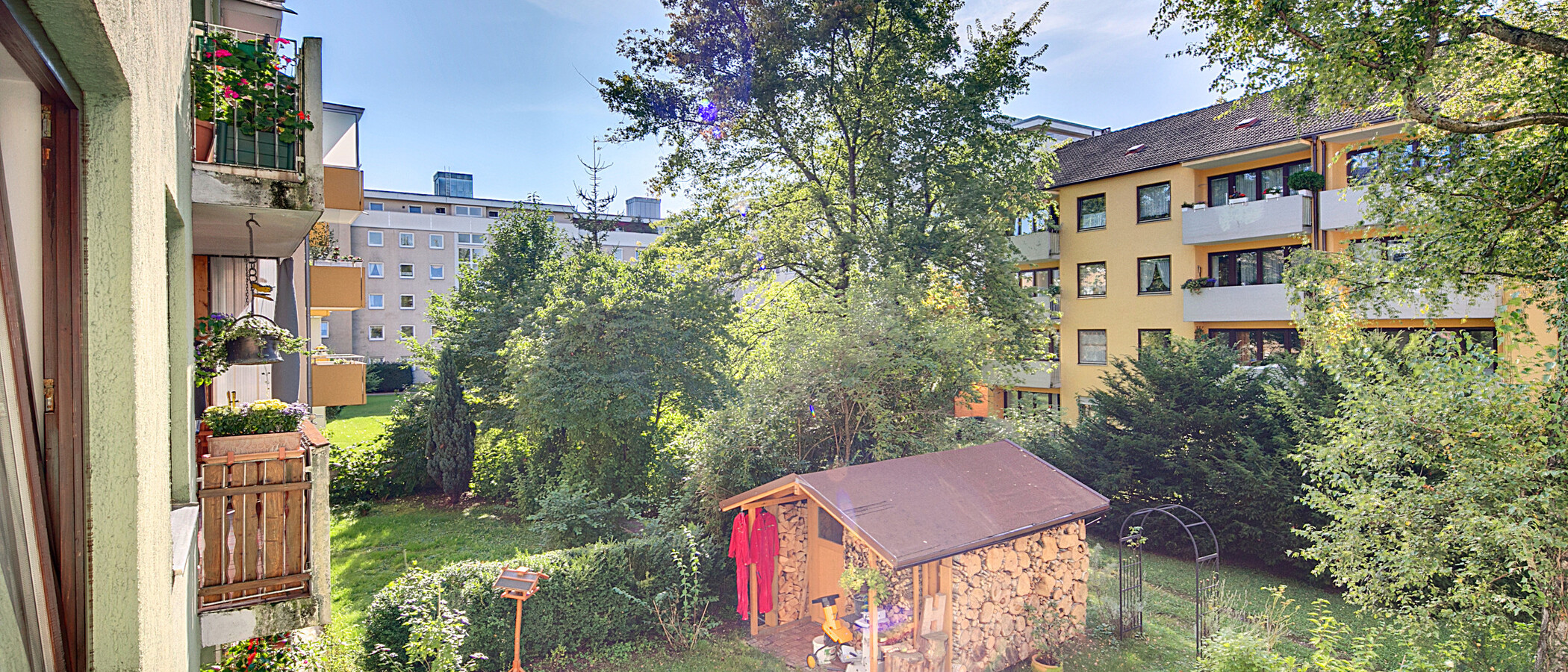 квартира München Obergiesing 01 вид из окна 7213