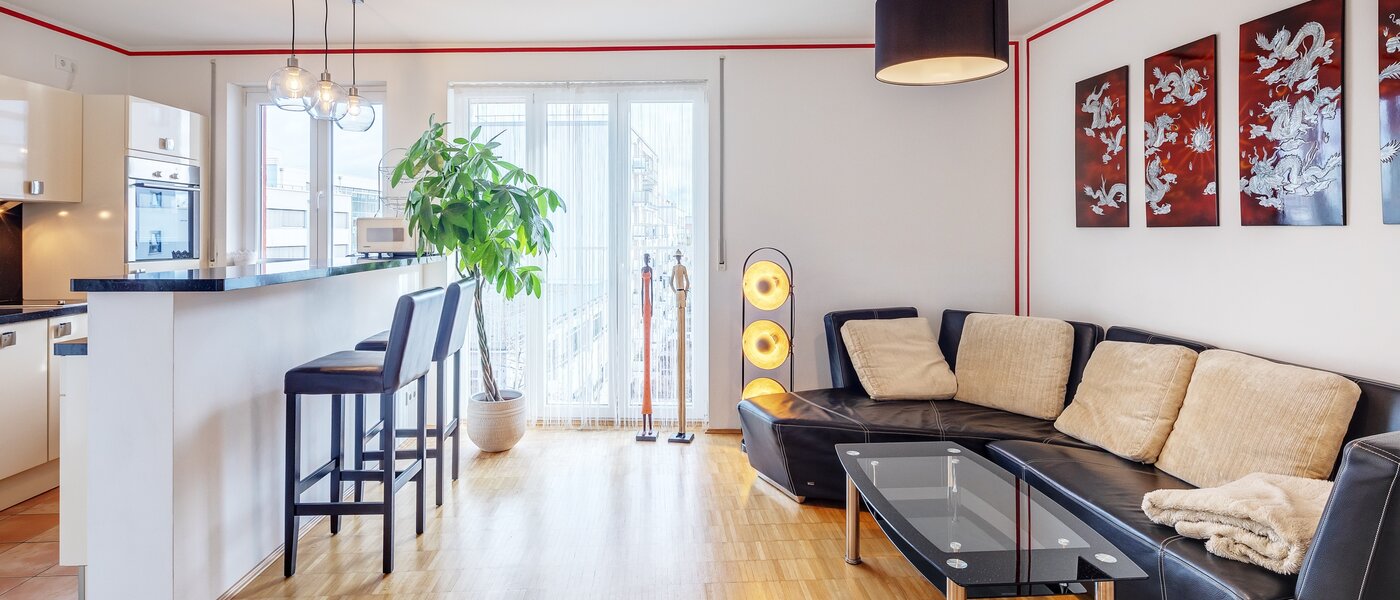 мансардная квартира München Schwabing-West 01 жилое пространство 7226