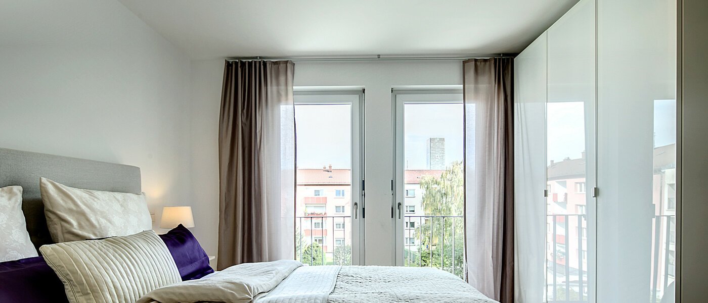 квартира München Moosach 02 спальная комната 7228