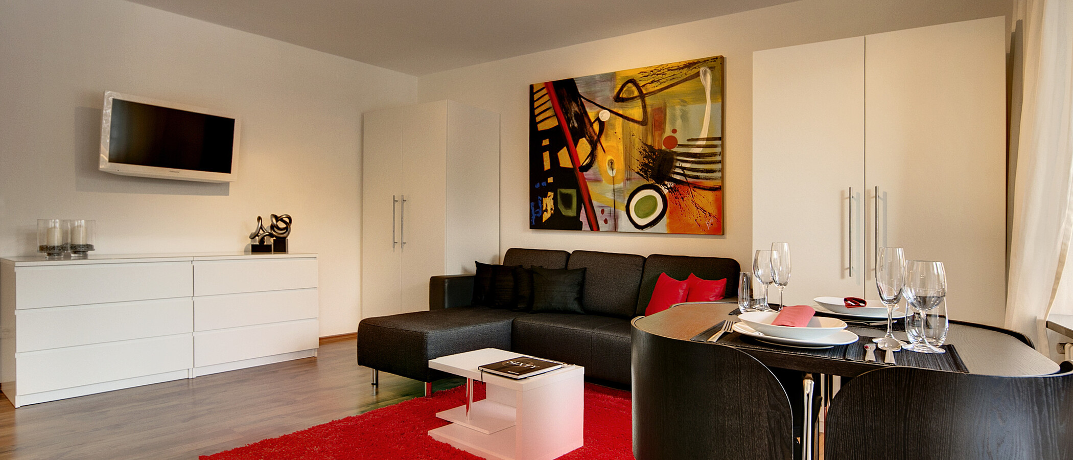 квартира München Neuhausen 05 гостиная 7421