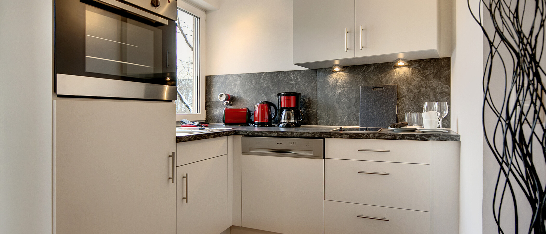квартира München Neuhausen 01 кухня 7421
