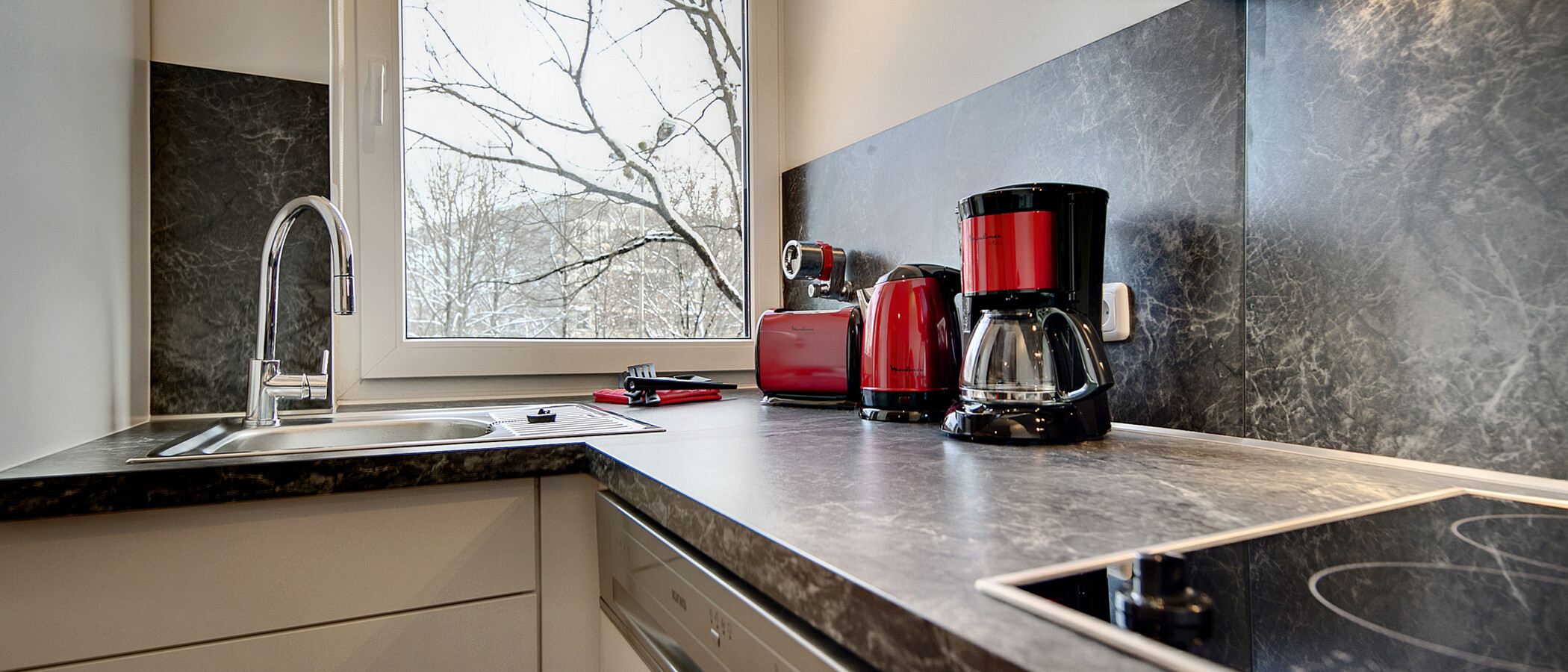 квартира München Neuhausen 02 кухня 7421