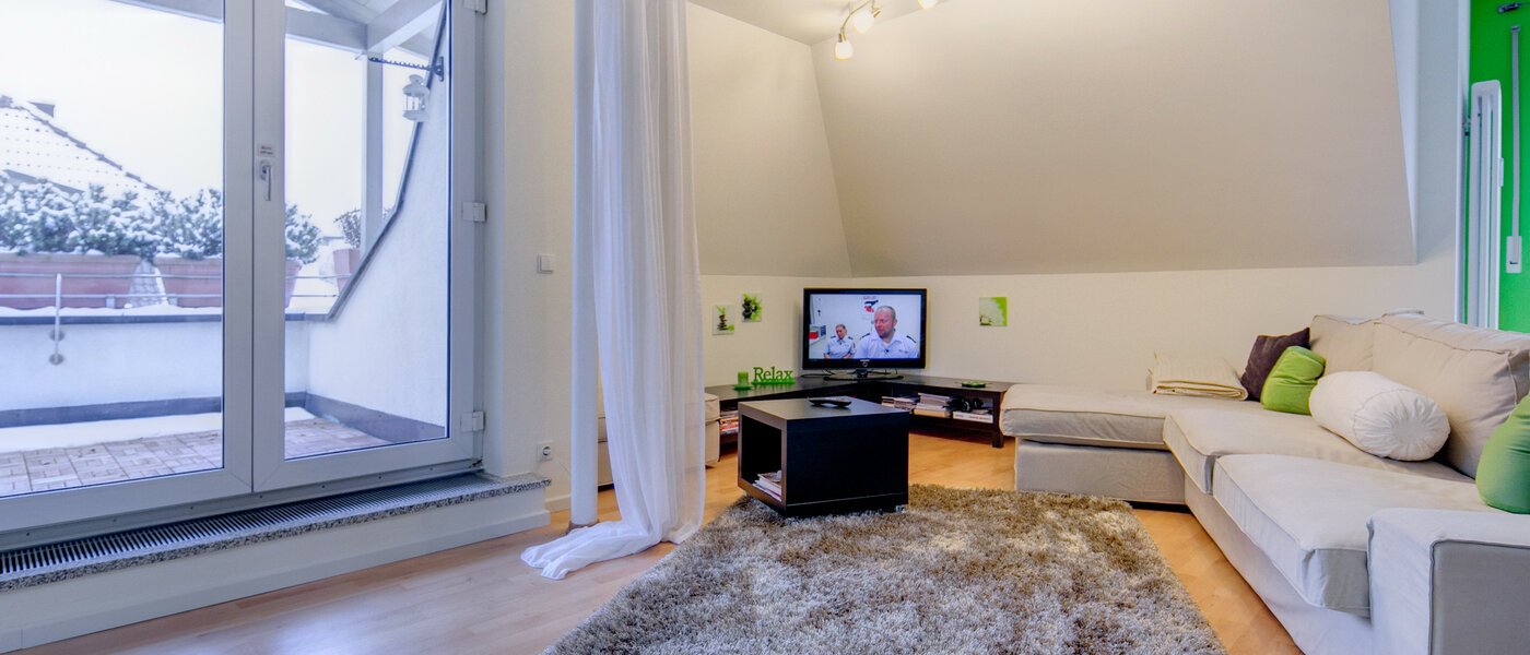 двухэтажная квартира München Fasanerie 03 гостиная 7475