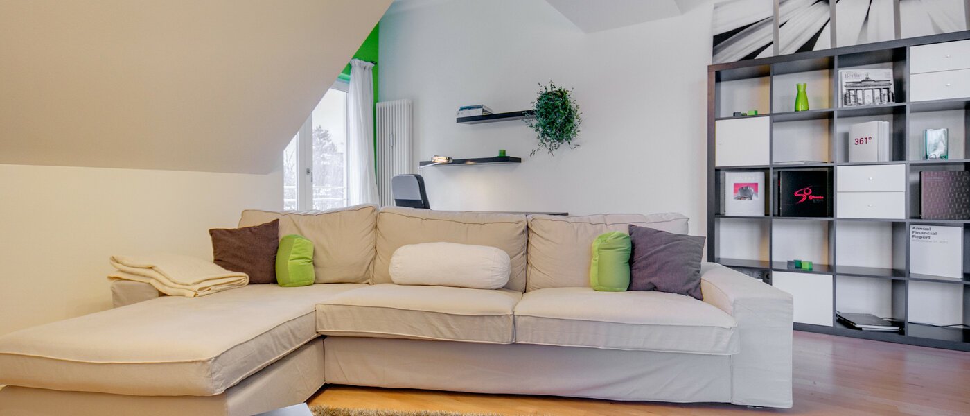 двухэтажная квартира München Fasanerie 06 гостиная 7475