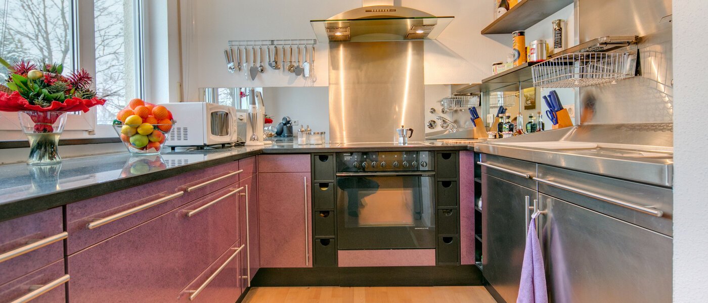 двухэтажная квартира München Fasanerie 01 кухня 7475