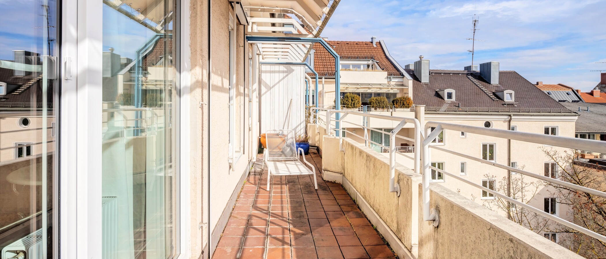 квартира München Maxvorstadt 01 терраса с крышей 7492