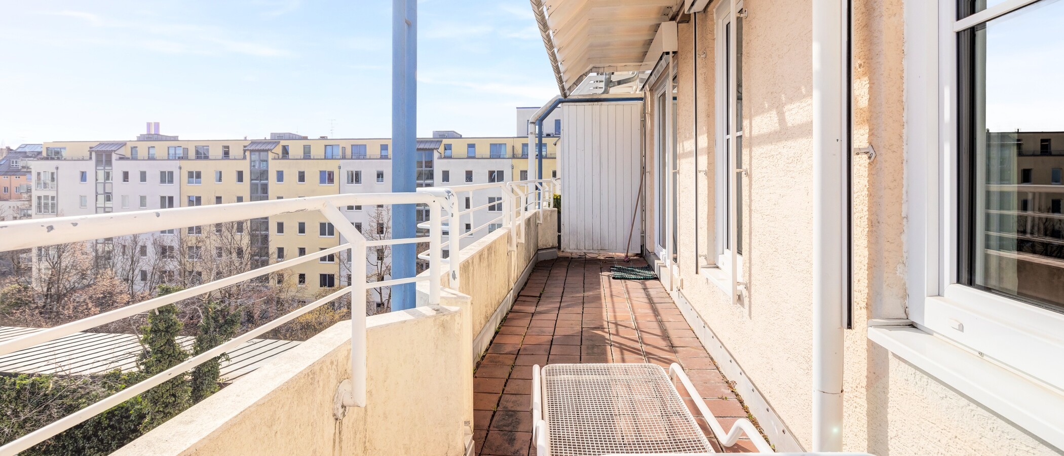 квартира München Maxvorstadt 02 терраса с крышей 7492