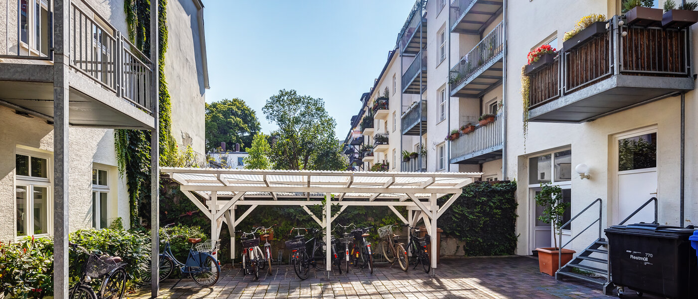 квартира München Haidhausen 02 внутренний двор  7586