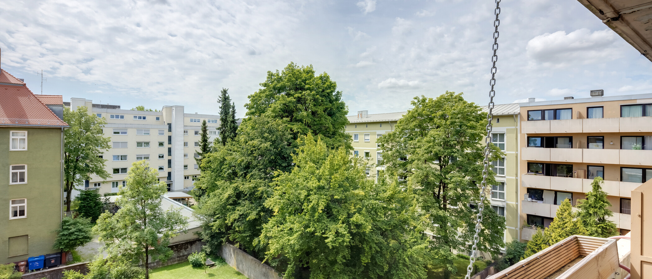 квартира München Neuhausen 01 вид из окна 7597
