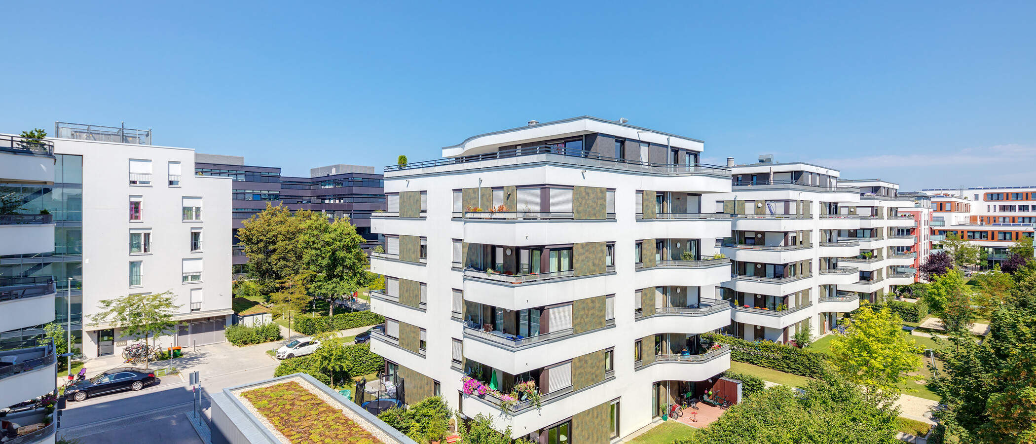 квартира München Parkstadt Schwabing 02 вид из окна 7611