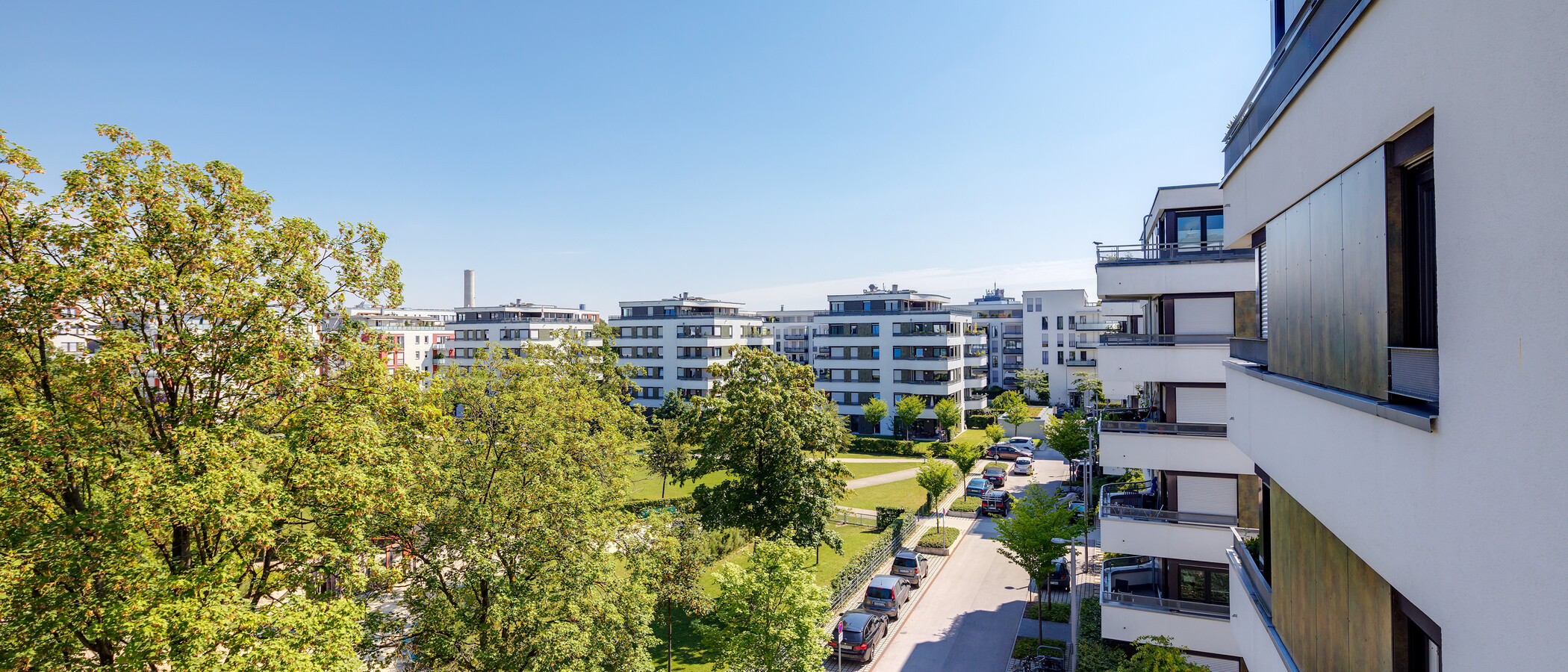 квартира München Parkstadt Schwabing 03 вид из окна 7611