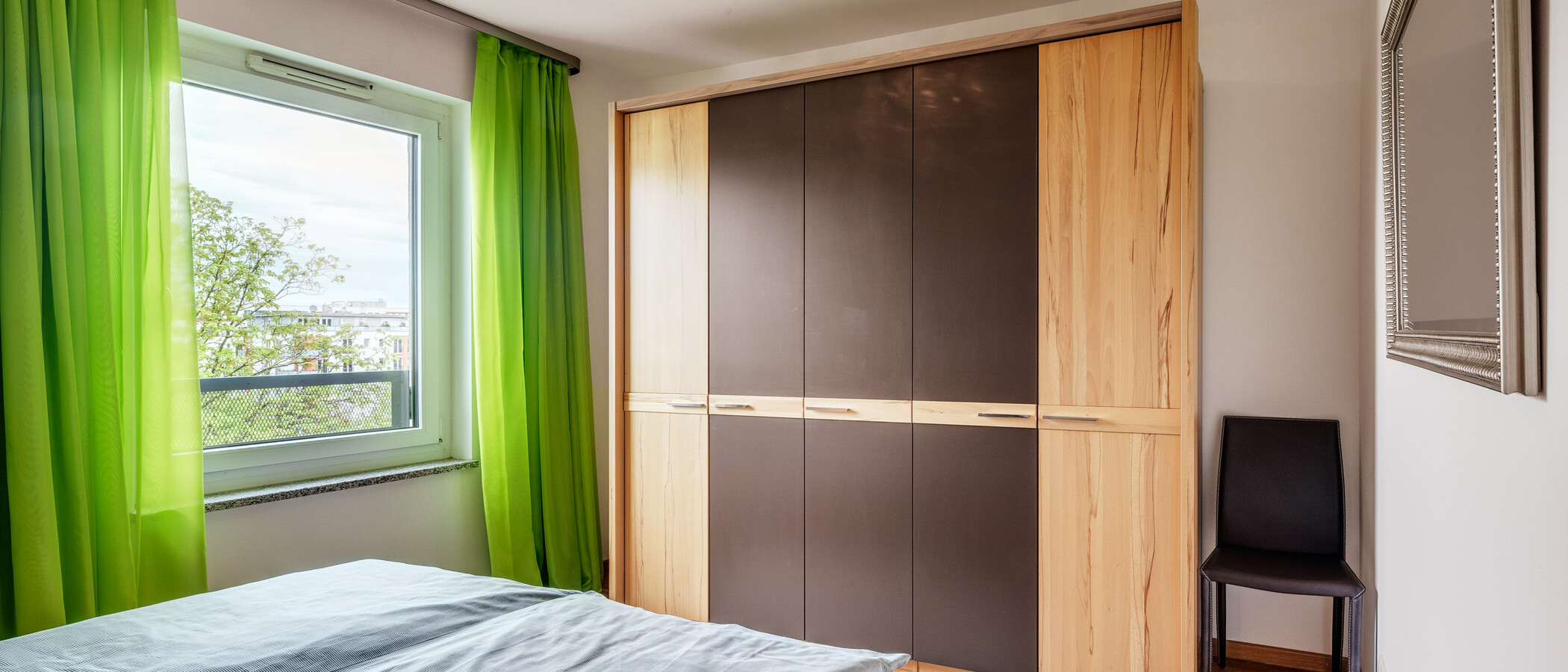 квартира München Parkstadt Schwabing 02 спальная комната 7611