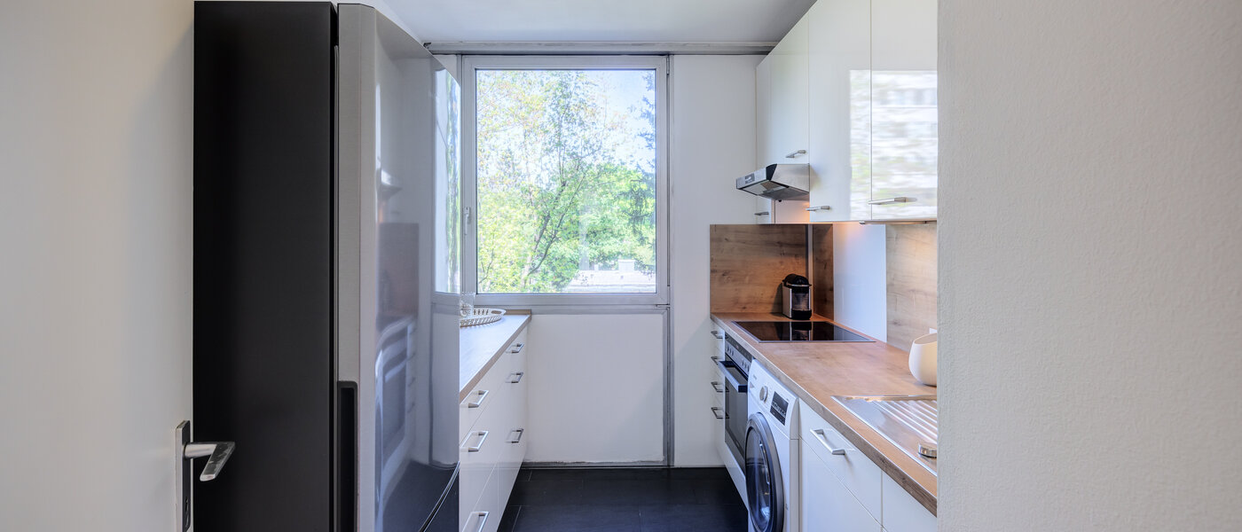 квартира München Schwabing-Nord (zw. Leopoldstraße & Englischen Garten) 01 кухня 7670