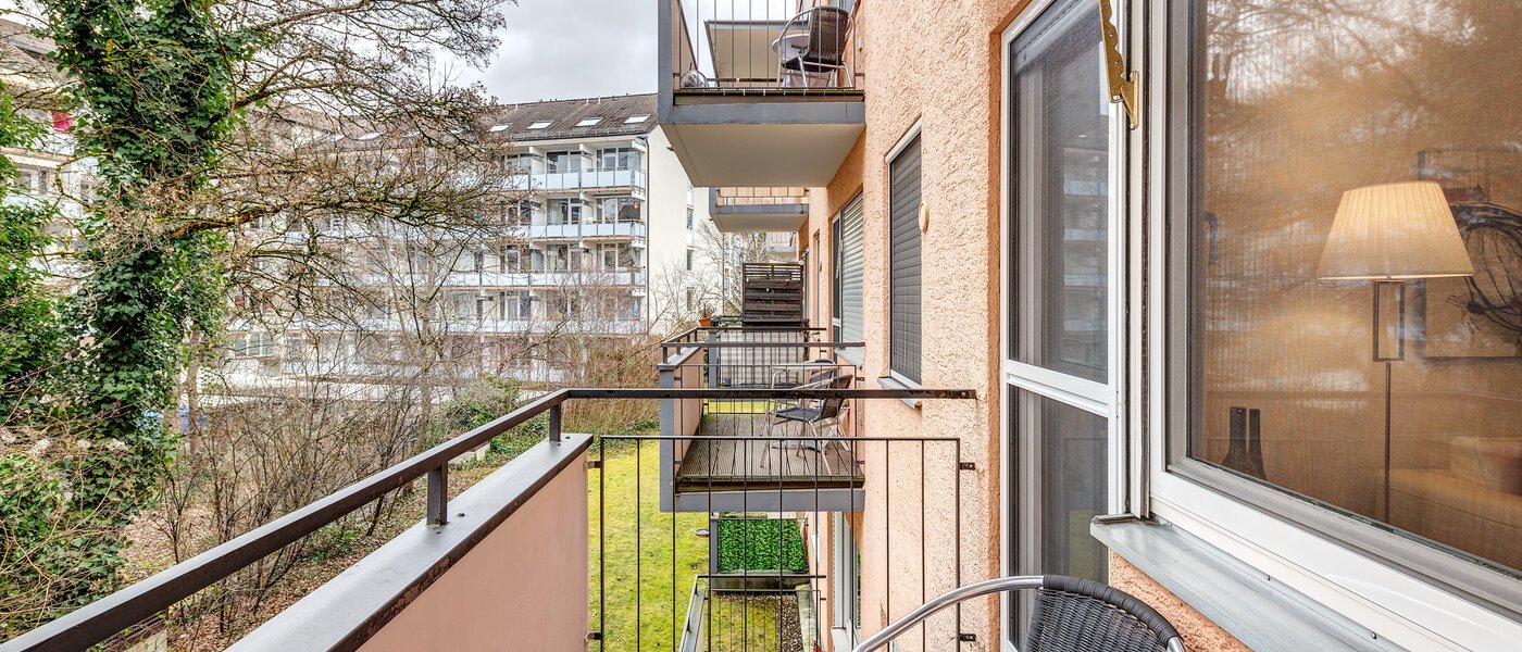 квартира München Schwabing-West (rund um den Hohenzollernplatz) 01 балкон 7675