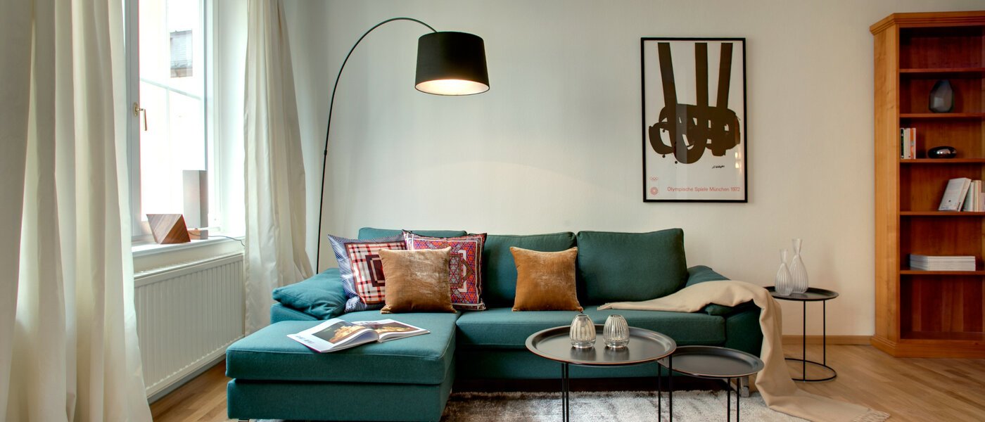 квартира München Lehel 01 гостиная 7684