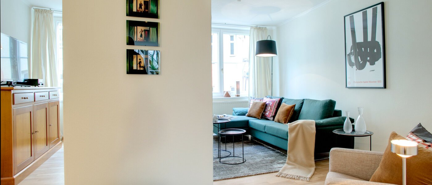 квартира München Lehel 06 гостиная 7684