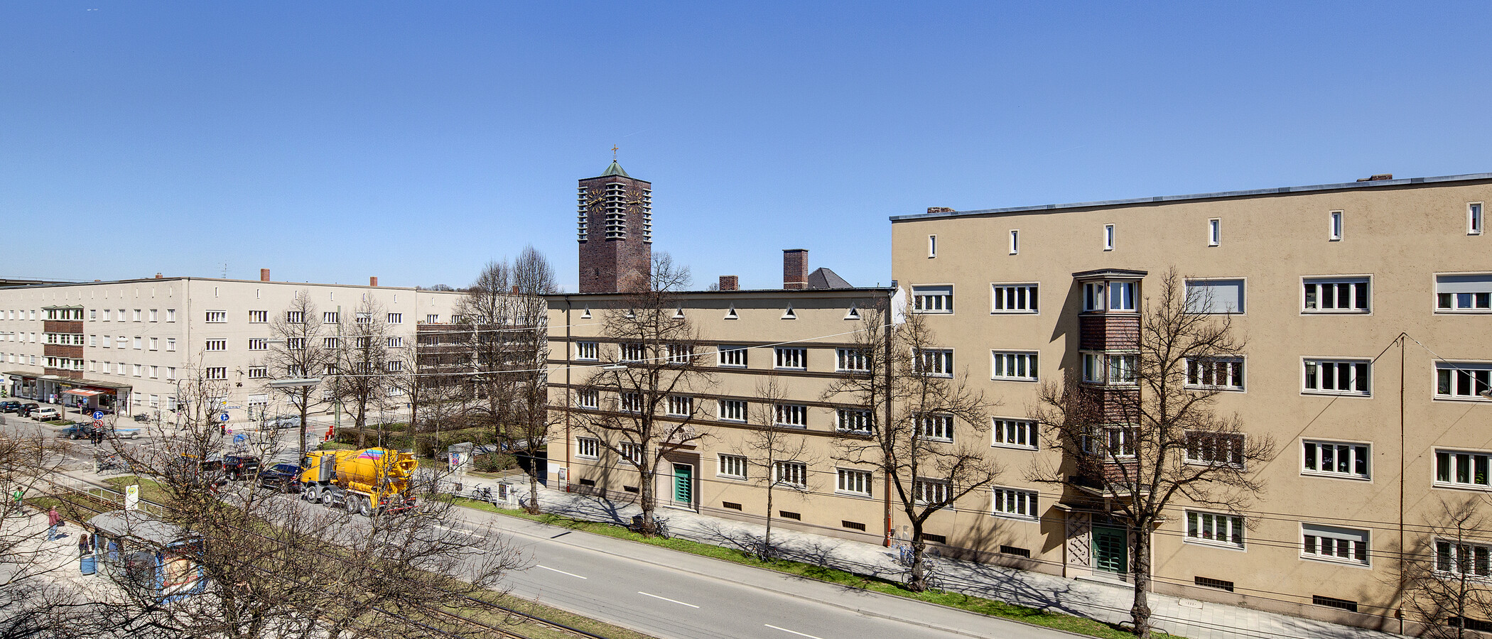 квартира München Schwabing-West (rund um den Hohenzollernplatz) 01 вид из окна 7701