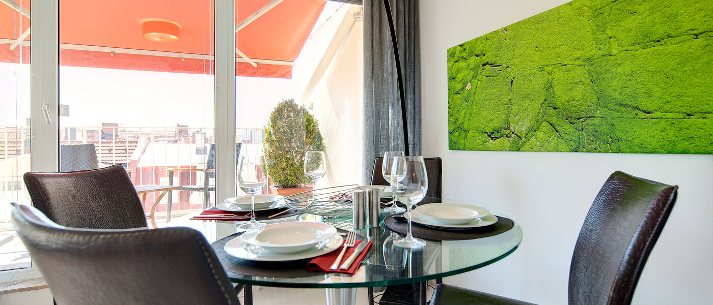 мансардная квартира München Schwabing-West (rund um den Hohenzollernplatz) 05 кухня 7704