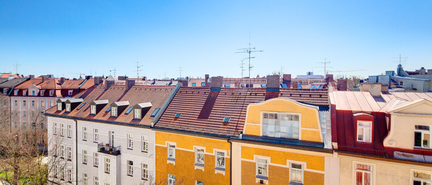 мансардная квартира München Schwabing-West (rund um den Hohenzollernplatz) 01 вид из окна 7704