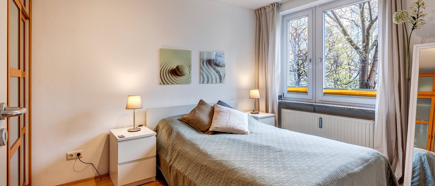 квартира München Parkstadt Schwabing 01 спальная комната 7742