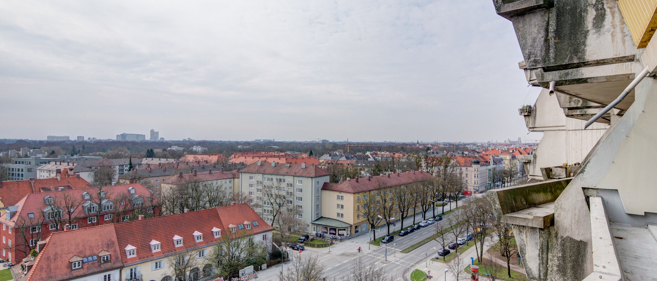 квартира München Schwabing-Nord (zw. Leopoldstraße & Englischen Garten) 01 вид из окна 7791