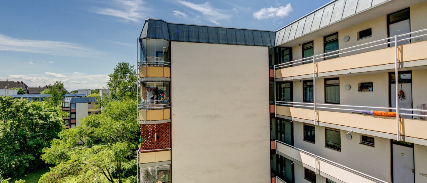 квартира München Johanneskirchen 02 вид из окна 7811