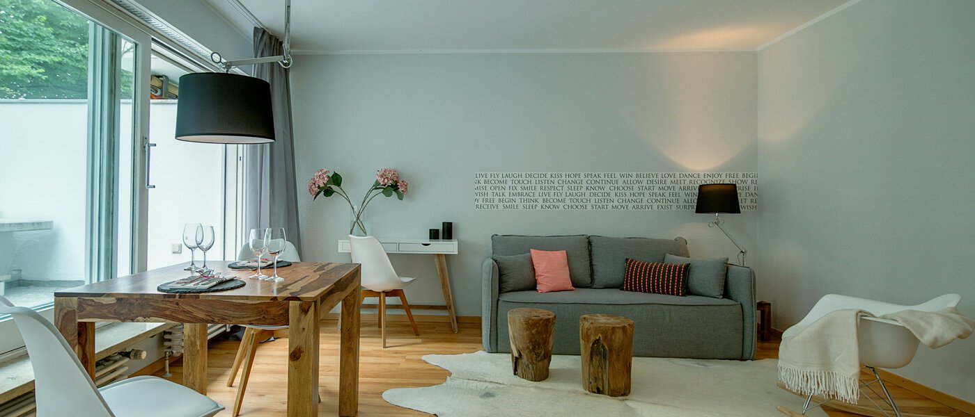 квартира München Nymphenburg 02 гостиная 7880