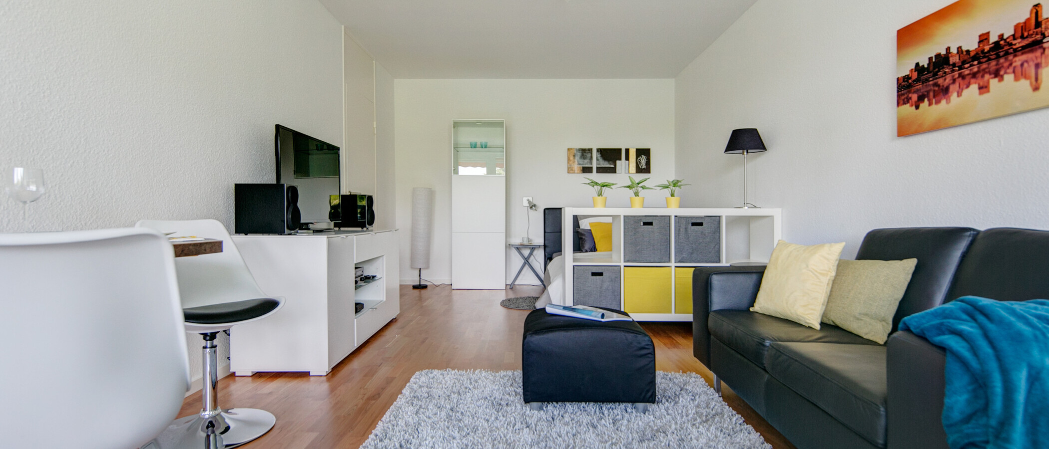 квартира München Parkstadt Solln 03 гостиная 7891