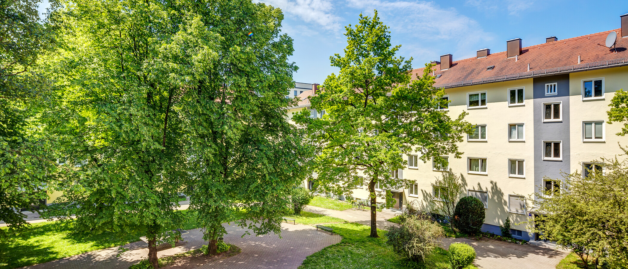 квартира München Berg am Laim 01 вид из окна 7897
